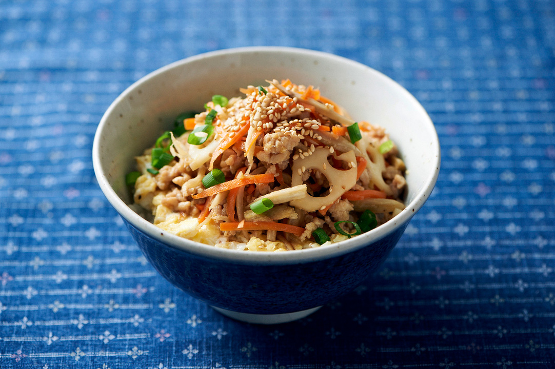 ふんわり卵のきんぴらご飯