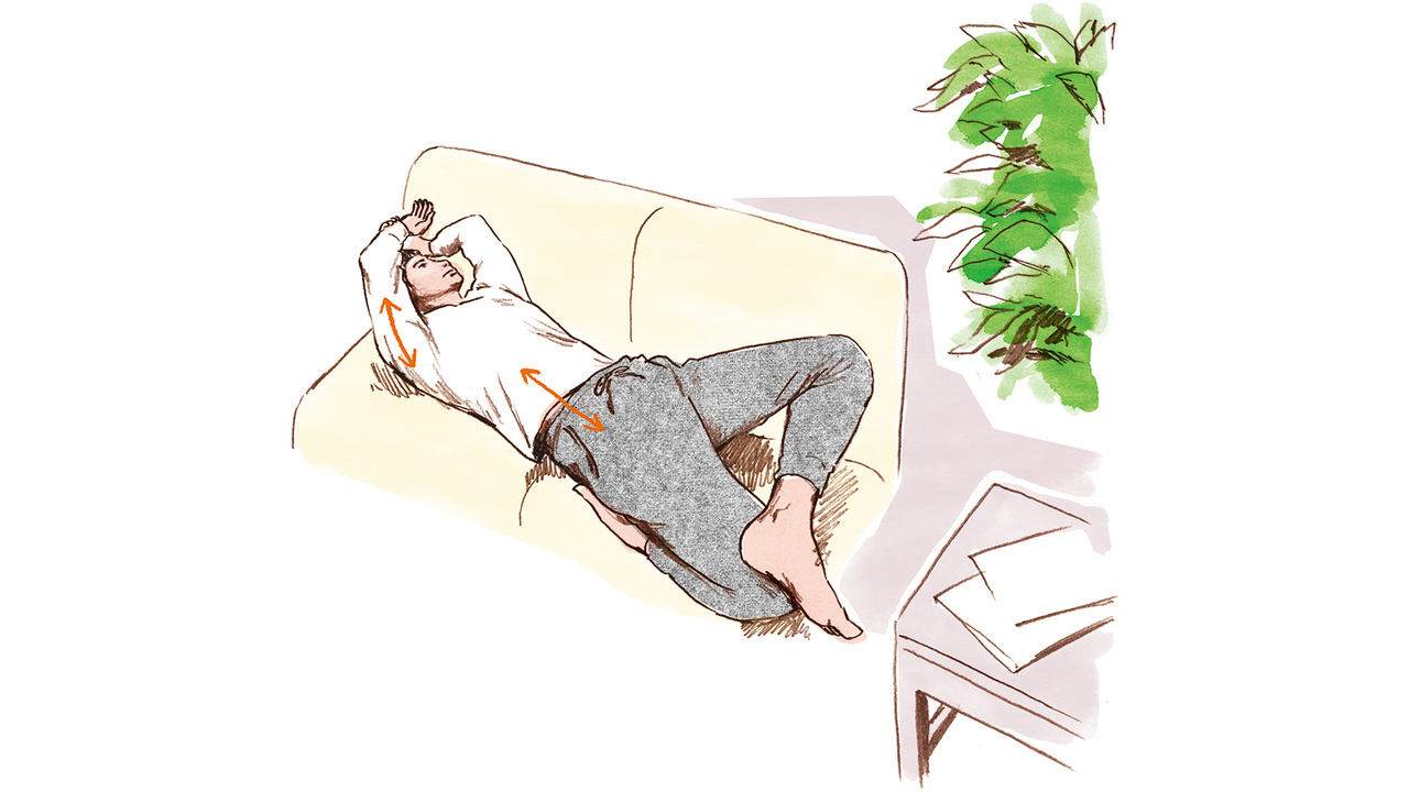 太腿前のストレッチ