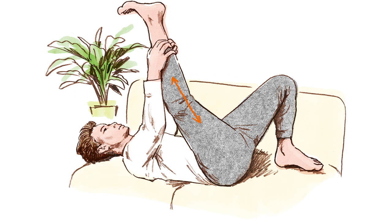 太腿裏のストレッチ