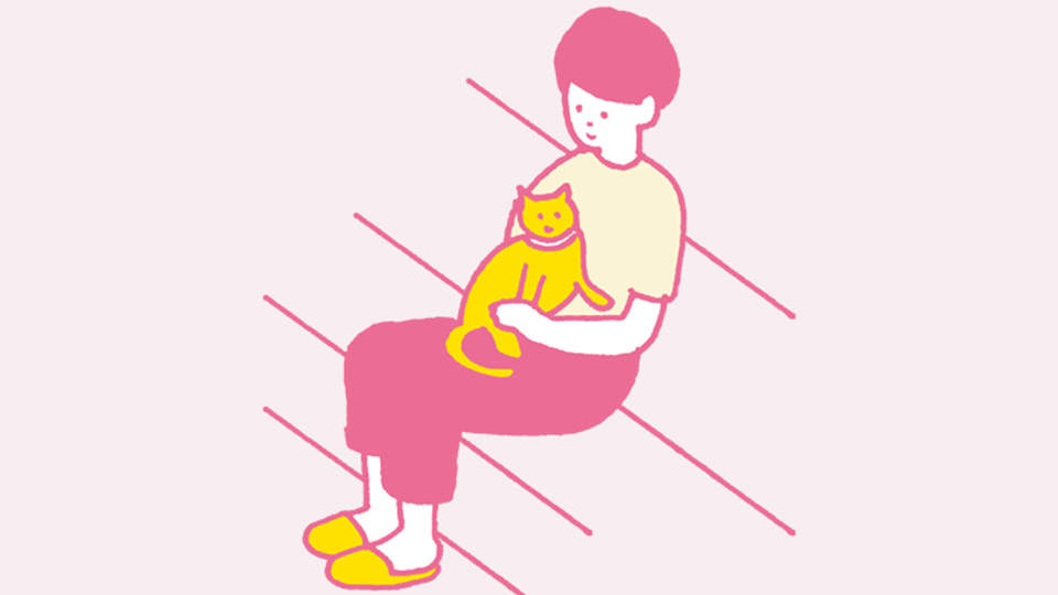 猫と一休み