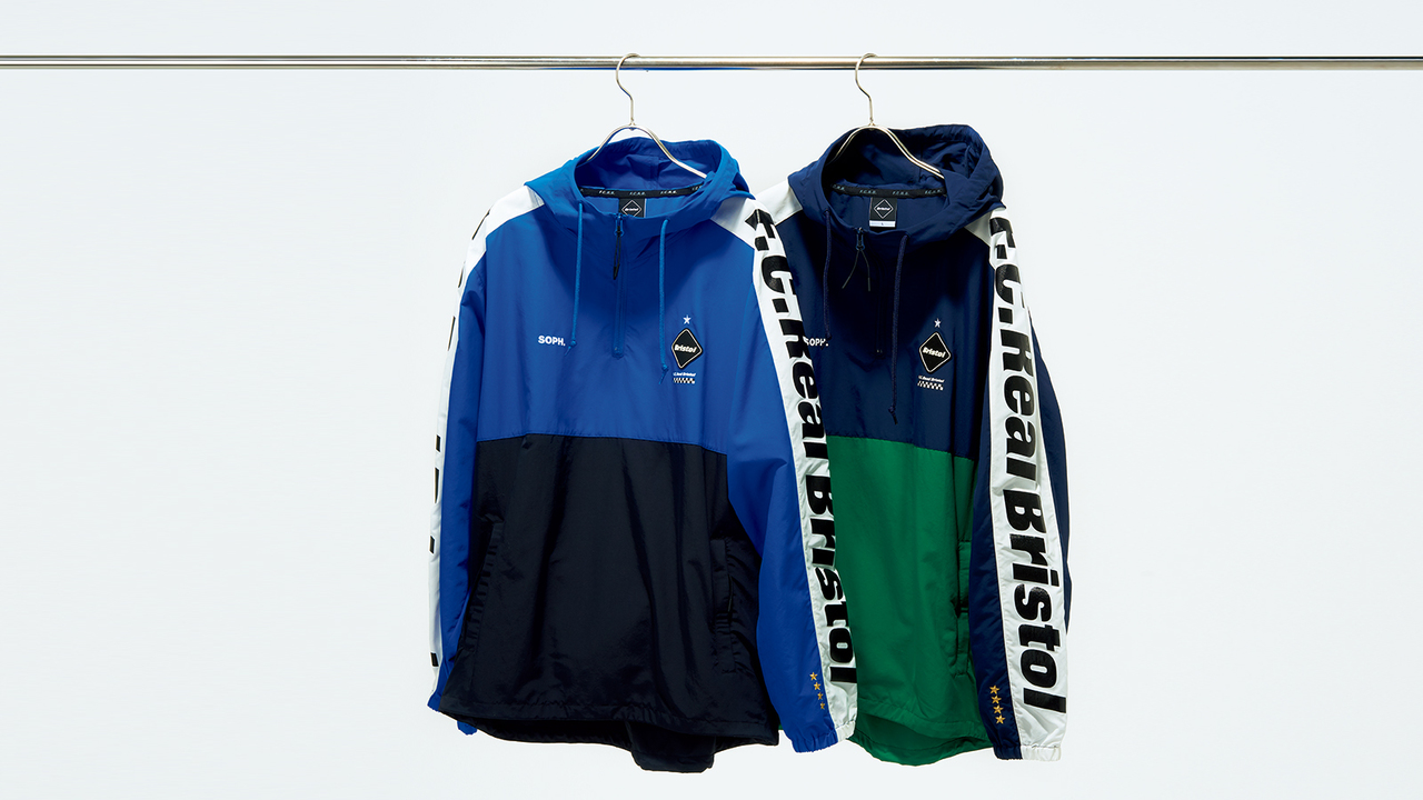 F.C.Real Bristolのハーフジップアノラック