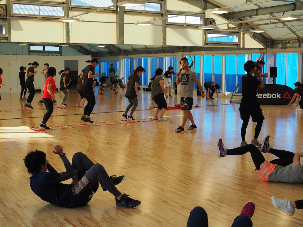 〈KIMIKO DATE SPORTS STUDIO〉で行われている「PCP Boot Camp」の様子。