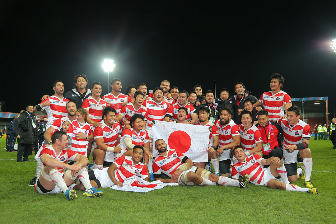 2015年のラグビーW杯、日本VSアメリカの試合