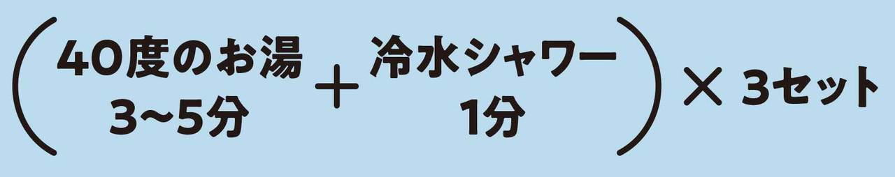 交代浴の入浴法