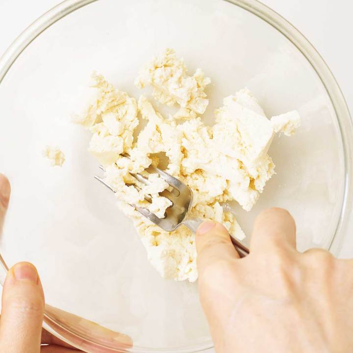 「ワカメときのこの味噌白和え」|シンバイオティクス