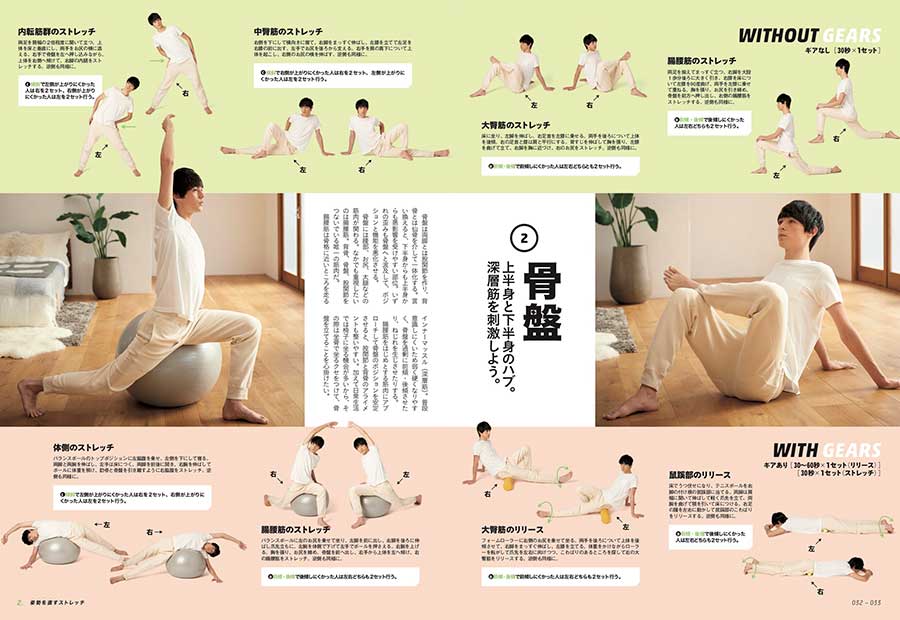 『Tarzan特別編集 決定版ストレッチBOOK』の掲載ページ