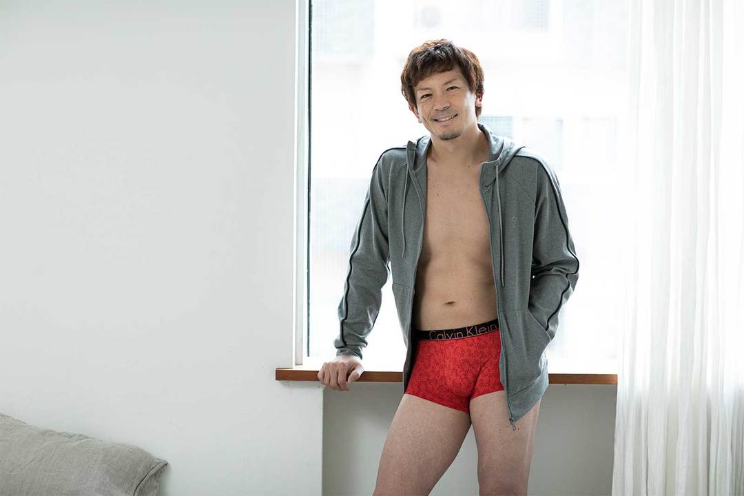 下着を履きこなす松田宣浩選手