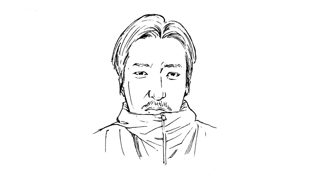 岸直人さんの似顔絵イラスト