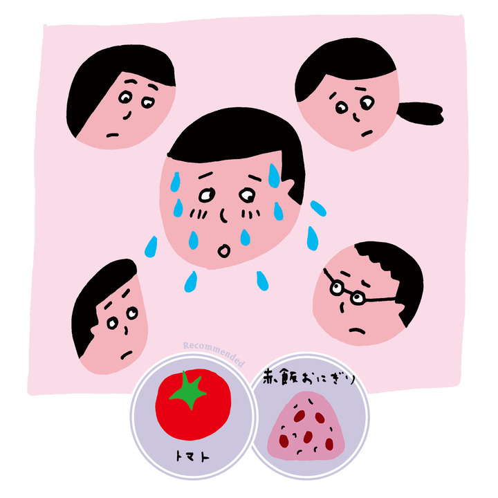 トマトと赤飯