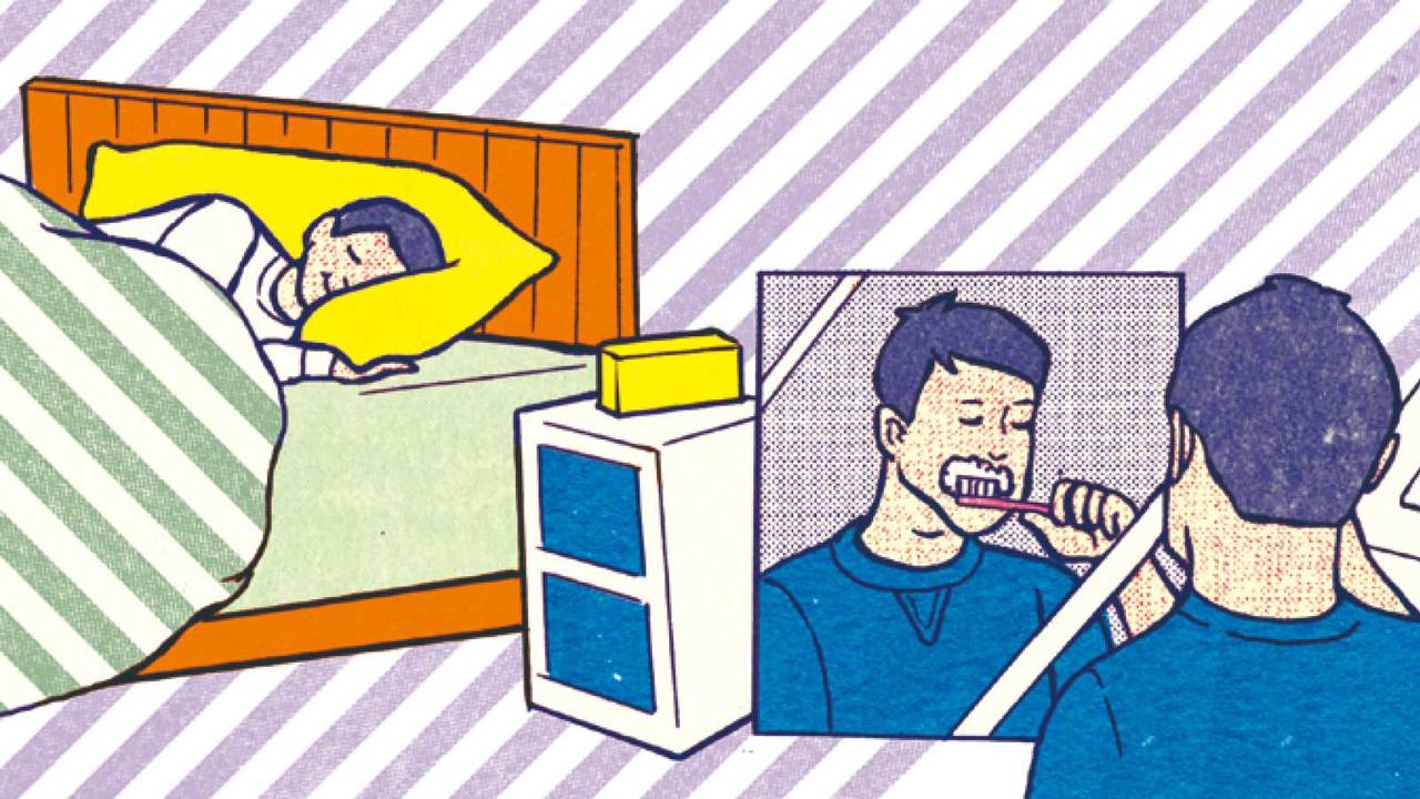 眠くなってから寝室へ