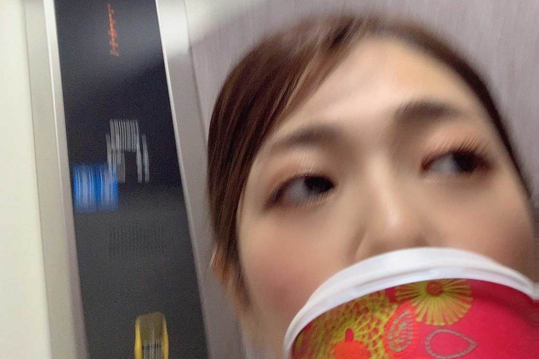 プロテインを飲むわちみなみさん