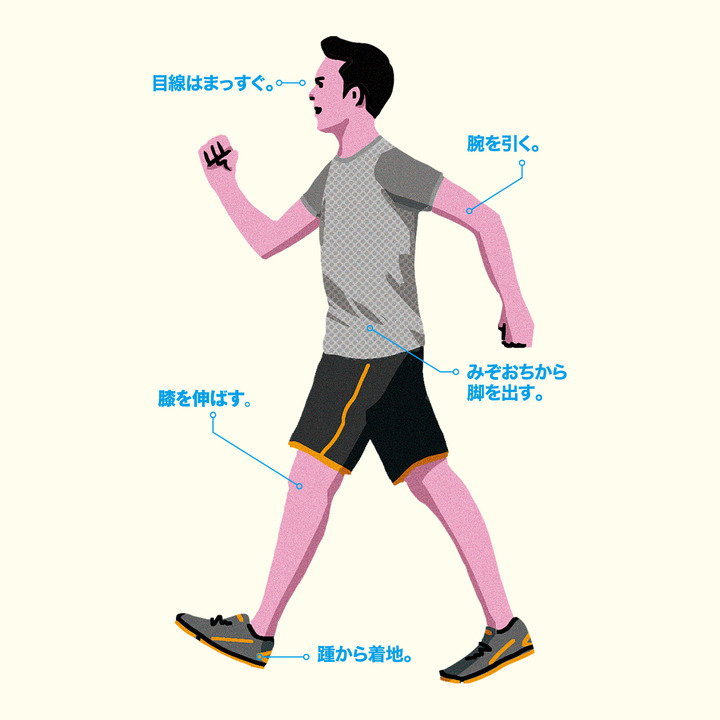 歩く+速歩のただしいフォーム