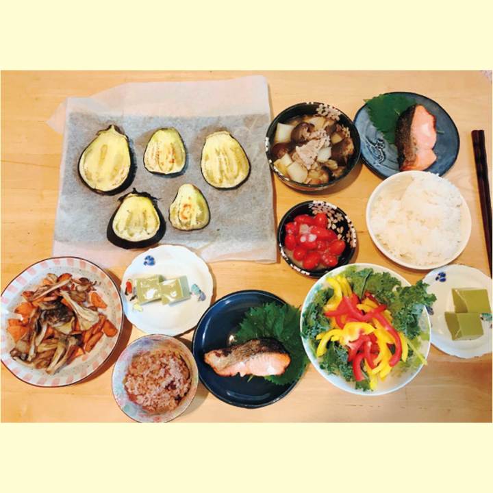 楢原梢さんの食事
