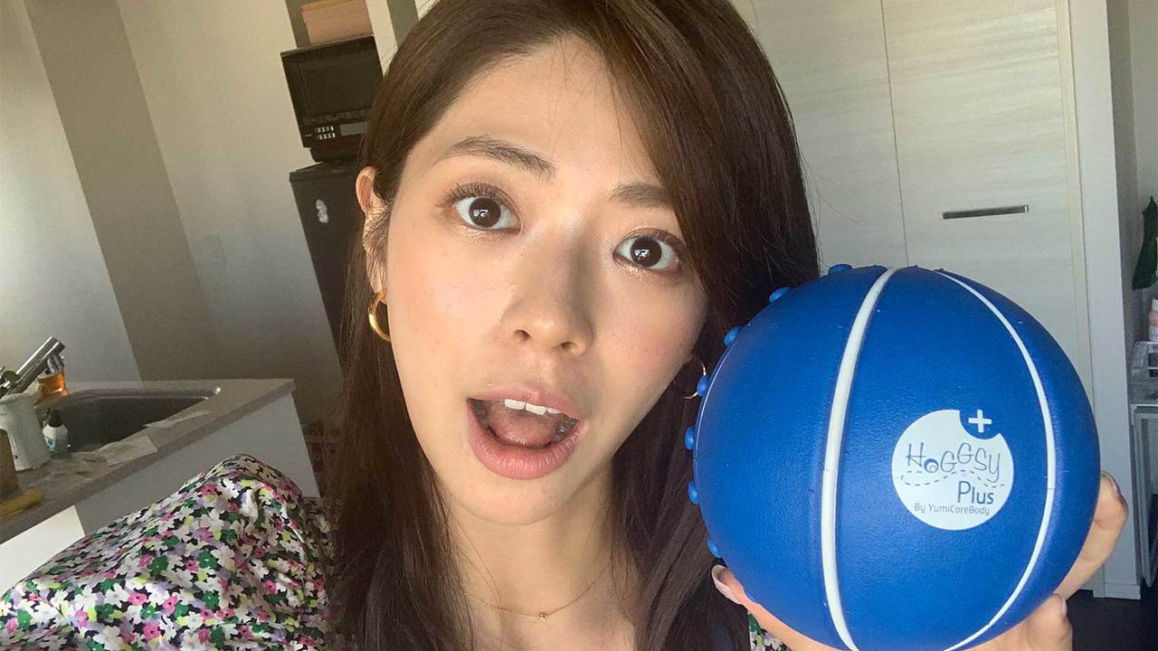 ボールを持つわちさん