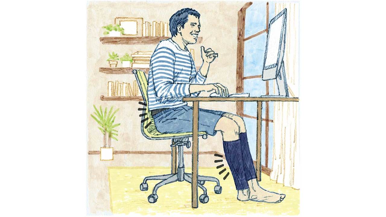 座りっぱなしの リモートワーク には