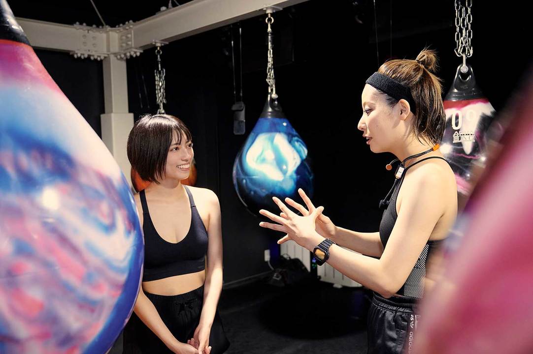 Luanaさんと今日のトレーニングを振り返り