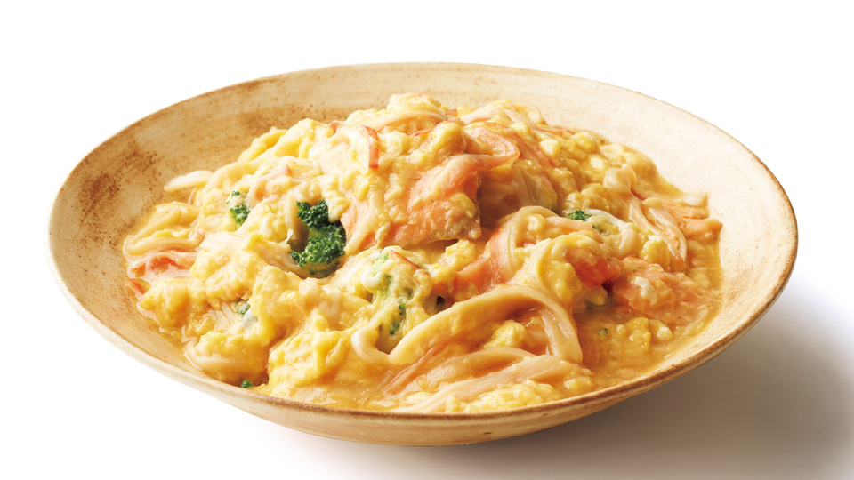 ご飯もどきのブロッコリー入り天津飯風。