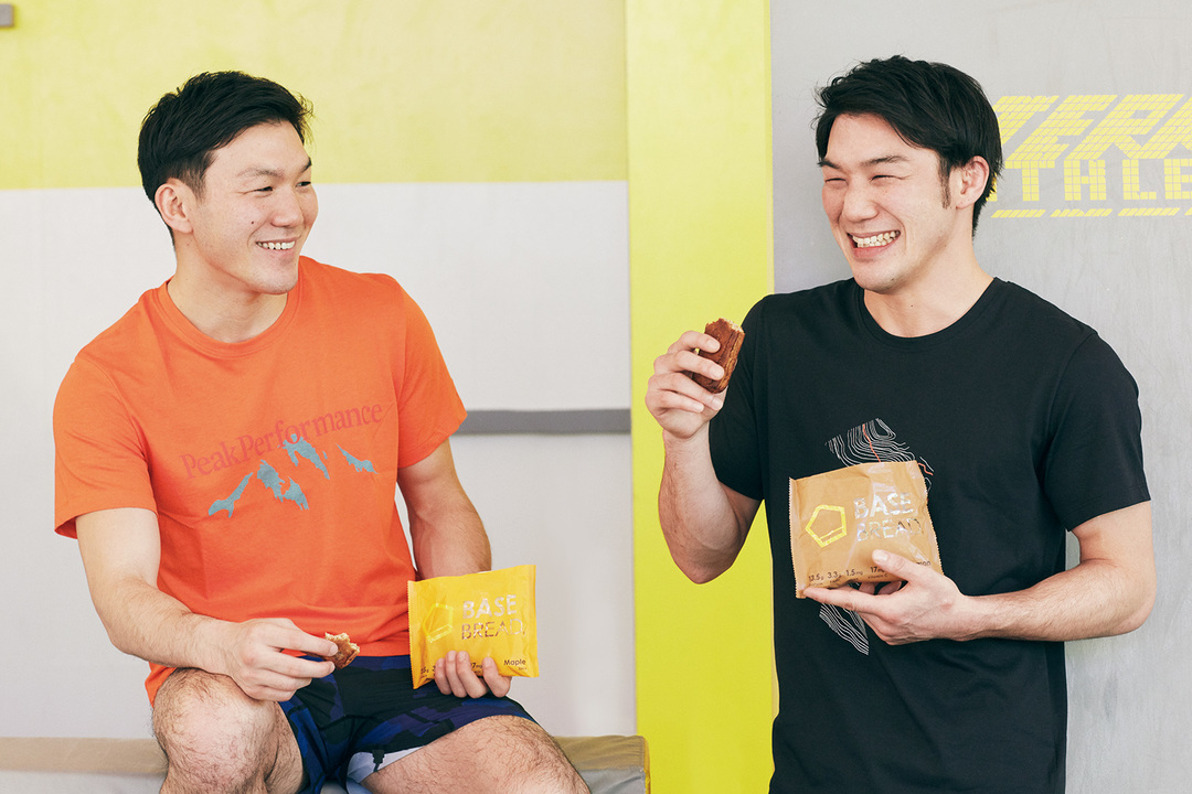 《BASE BREAD》を愛食しているという江幡兄弟