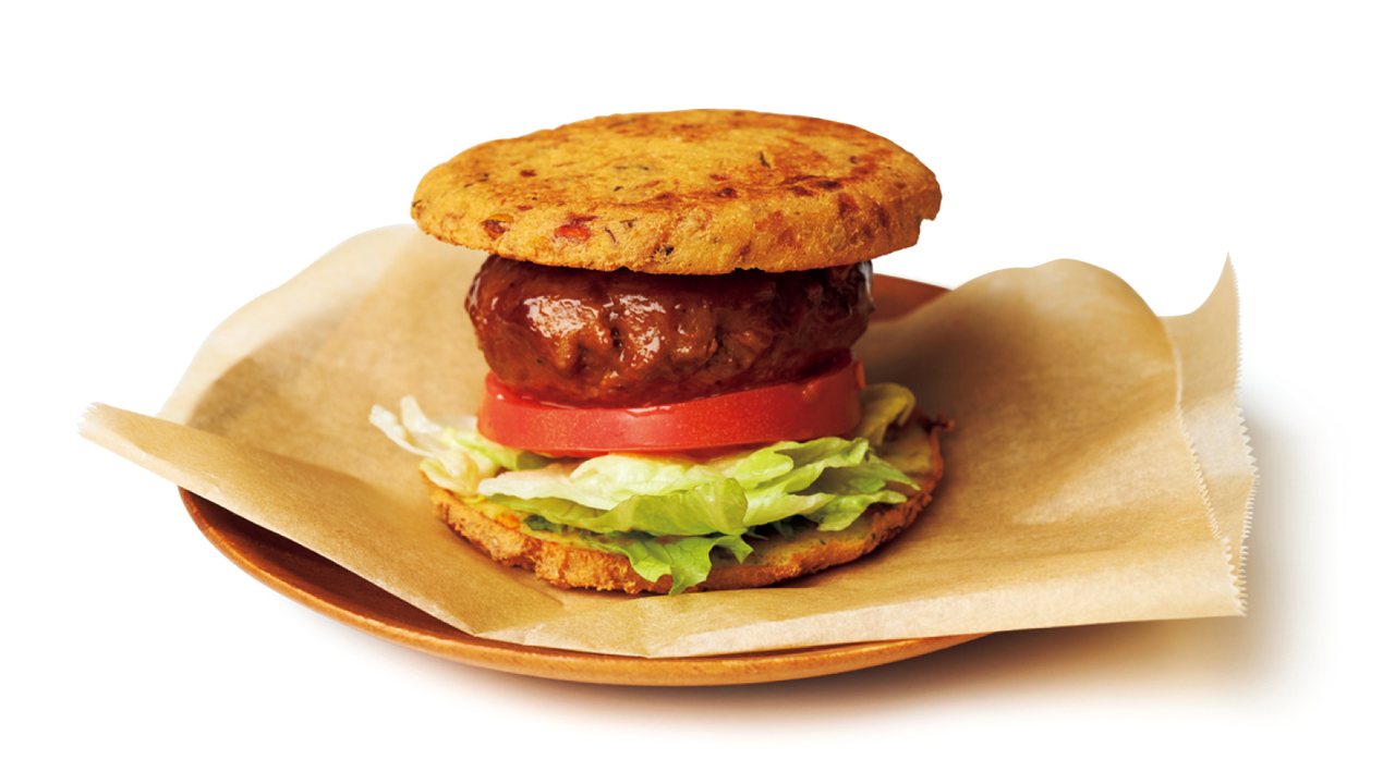がんもバーガーの完成写真