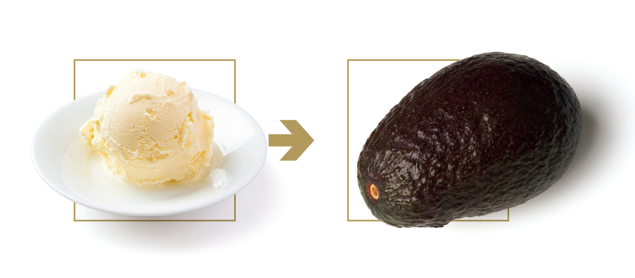 アイスクリームの代わりに…アボカド
