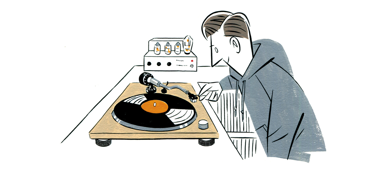 レコードで音楽を聴く
