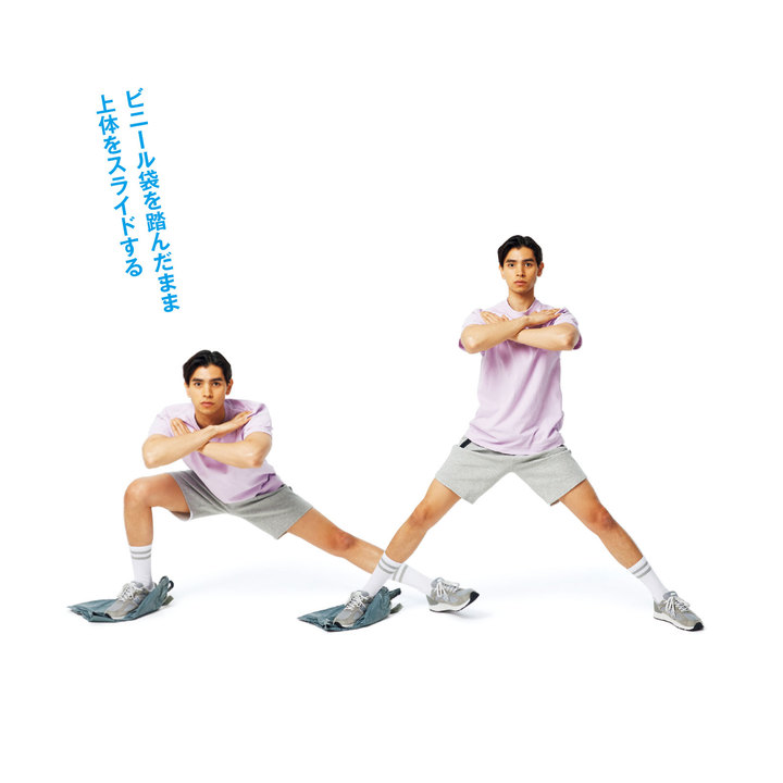 サイドスプリットスクワット オンザビニール