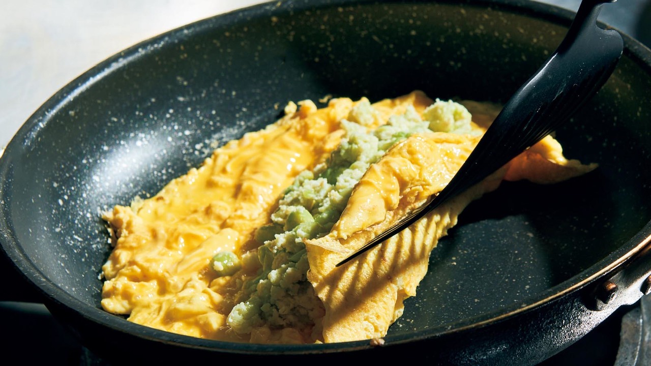 しお豆オムレツ