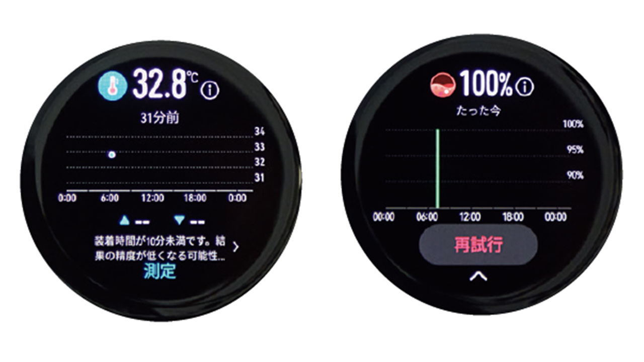 血中酸素レベルと体表温度が測れる!
